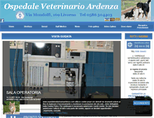 Tablet Screenshot of ospedaleveterinarioardenza.com